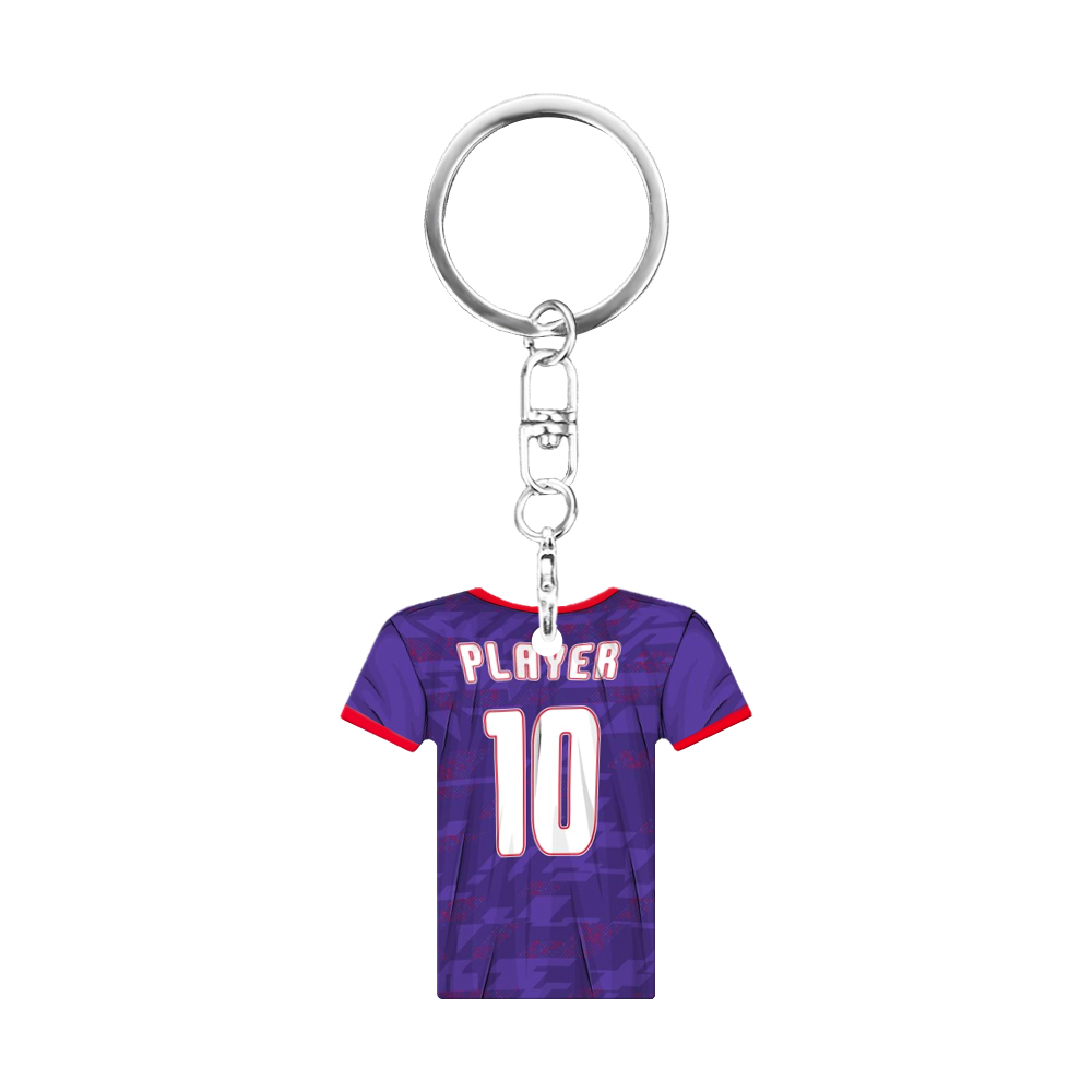 Sublimation Aluminium Double Sided Print T-shirt Shape Keyring Custom Sublimation Aluminum Keychain