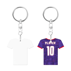 Sublimation Aluminium Double Sided Print Keyring Custom Sublimation Aluminum Keychain