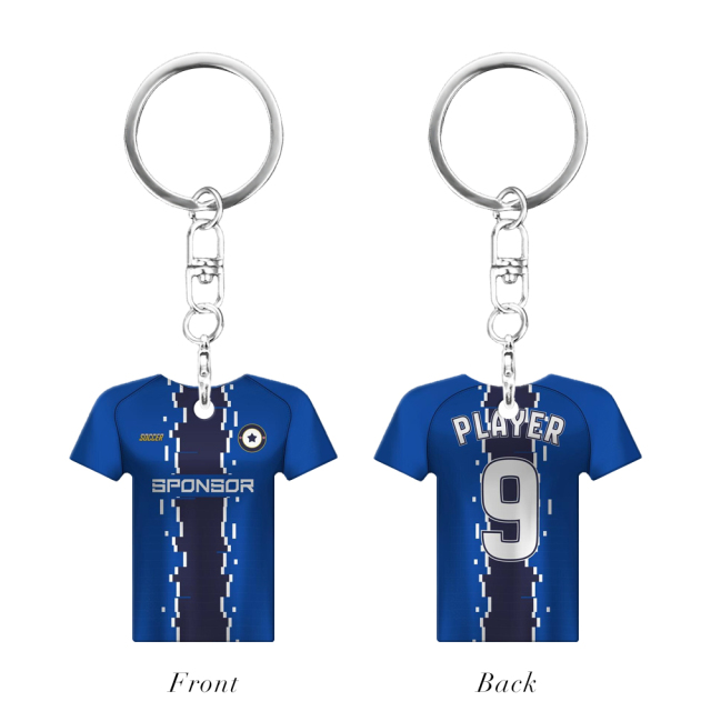 Sublimation Aluminium Double Sided Print Keyring Custom Sublimation Aluminum Keychain