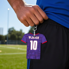 Sublimation Aluminium Double Sided Print Keyring Custom Sublimation Aluminum Keychain