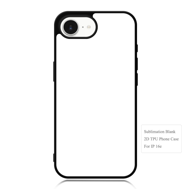 New Arrival Sublimation 2D TPU Phone Case for iPhone 16E DIY Shell With Aluminum Sheet