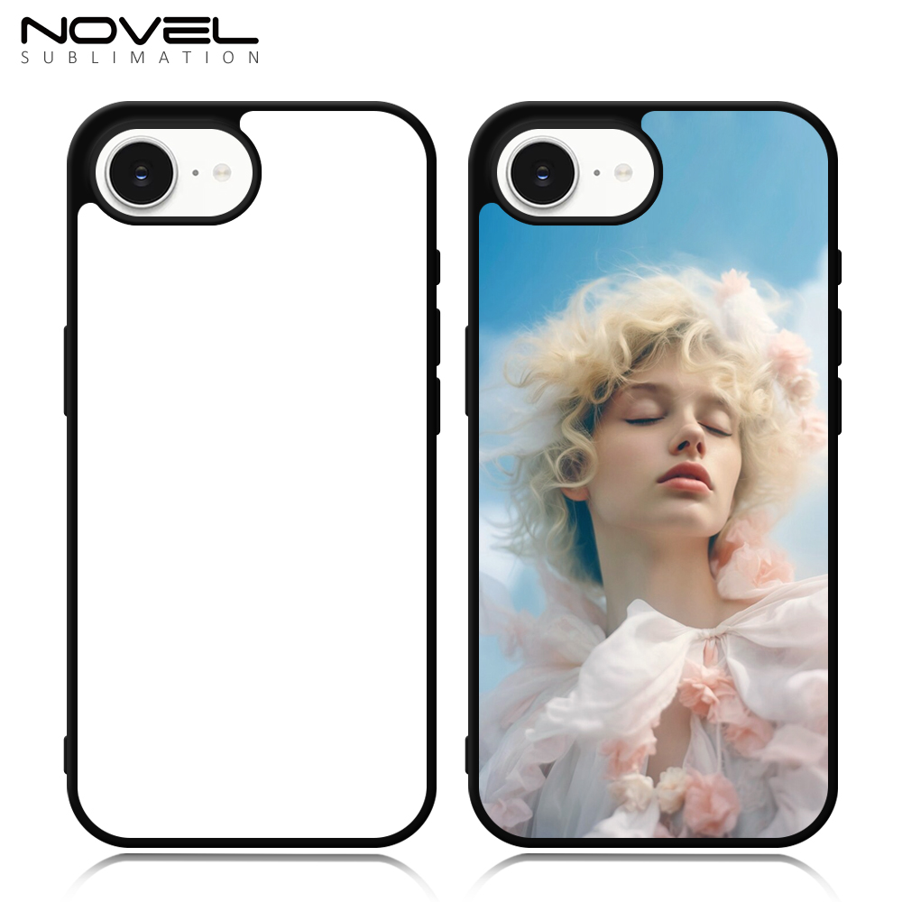 New Arrival Sublimation 2D TPU Phone Case for iPhone 16E DIY Shell With Aluminum Sheet