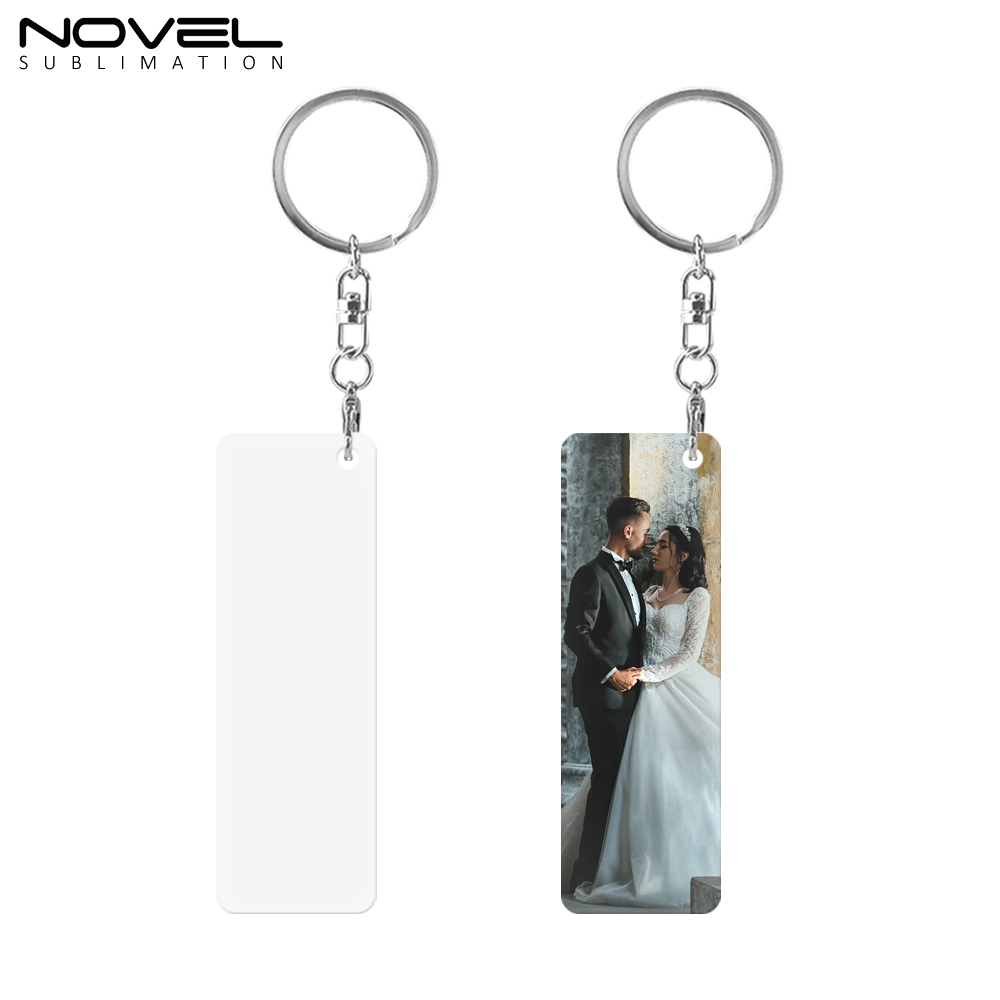 Sublimation Aluminium Keychain Double Sided Print Keyring DIY Keychain Custom Key Tag 11 Shapes Available