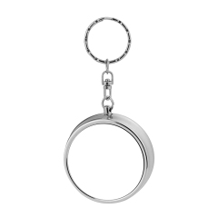 Sublimation Blank Ashtray Keychain Metal Keychains DIY Custom Design Printable Keyring Round Metal Portable Ashtray Small Pendant Blank Thermal Transfer Small Gift