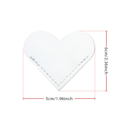 Sublimation PU Leather Bookmark Clip School Supply Double-side Printable Heat Transfer Bookmarks