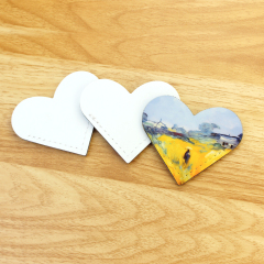 Sublimation PU Leather Bookmark Clip School Supply Double-side Printable Heat Transfer Bookmarks