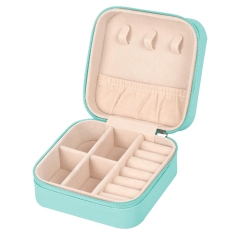 UV Printed Leather Mini Jewelry Box - Customizable Design for Wholesale & Promotional Gifts Stylish Organizer for Rings & Earrings