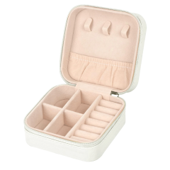 UV Printed Leather Mini Jewelry Box - Customizable Design for Wholesale & Promotional Gifts Stylish Organizer for Rings & Earrings