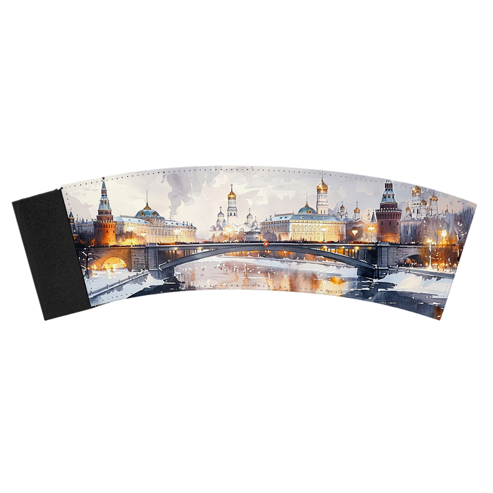 Sublimation PU Leather Coffee Cup Protector Coffee Cup Sleeve - Durable & Stylish Heat Transfer Ready for Customization