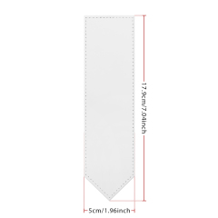 Sublimation PU Leather Bookmark School Supply Single-side Printable Heat Transfer Bookmarks