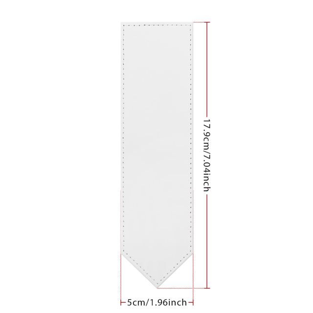 Sublimation PU Leather Bookmark School Supply Single-side Printable Heat Transfer Bookmarks