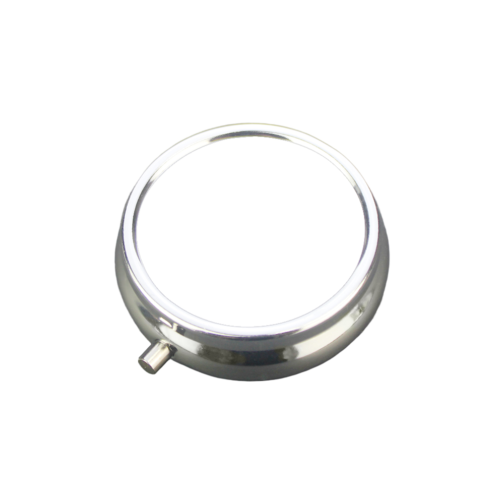 Sublimation 3 Grids Pill Box Custom Heat Transfer Metal Pill Box - Personalized Medication Organizer for Bulk Orders & Promotional Gifts