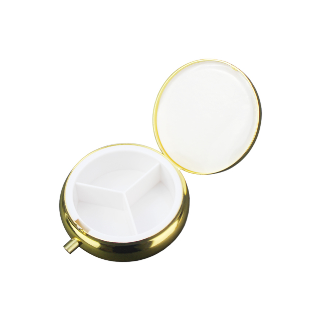 Sublimation 3 Grids Pill Box Custom Heat Transfer Metal Pill Box - Personalized Medication Organizer for Bulk Orders & Promotional Gifts