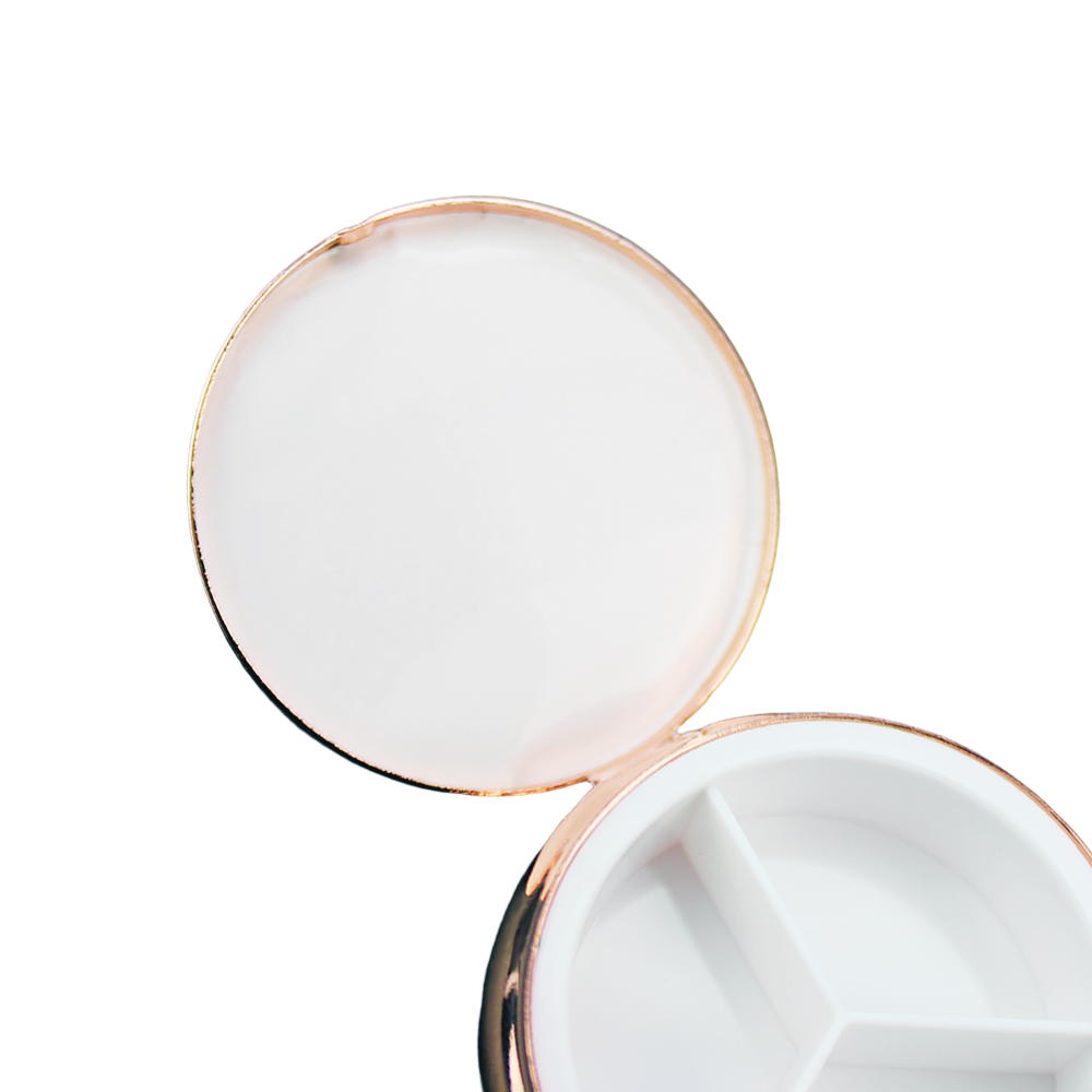 Sublimation 3 Grids Pill Box Custom Heat Transfer Metal Pill Box - Personalized Medication Organizer for Bulk Orders & Promotional Gifts