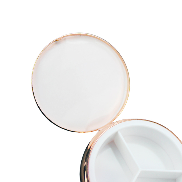 Sublimation 3 Grids Pill Box Custom Heat Transfer Metal Pill Box - Personalized Medication Organizer for Bulk Orders & Promotional Gifts