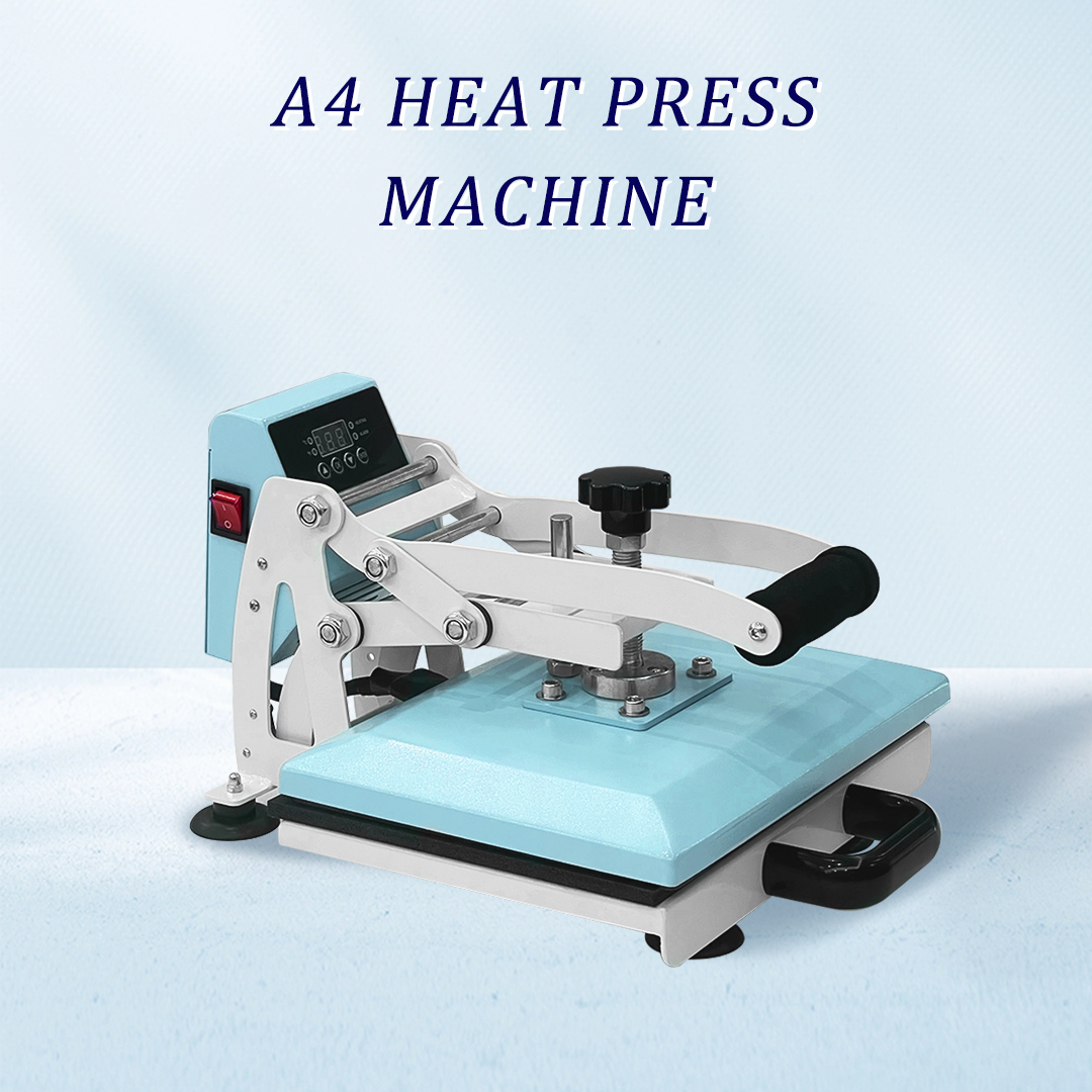 Sublimation A4 Machine Flat Heat Press Machine Bottom Draggable DIY T-Shirts, Pillow, Bag, Plate, Aluminum sheet, Mouse Pad