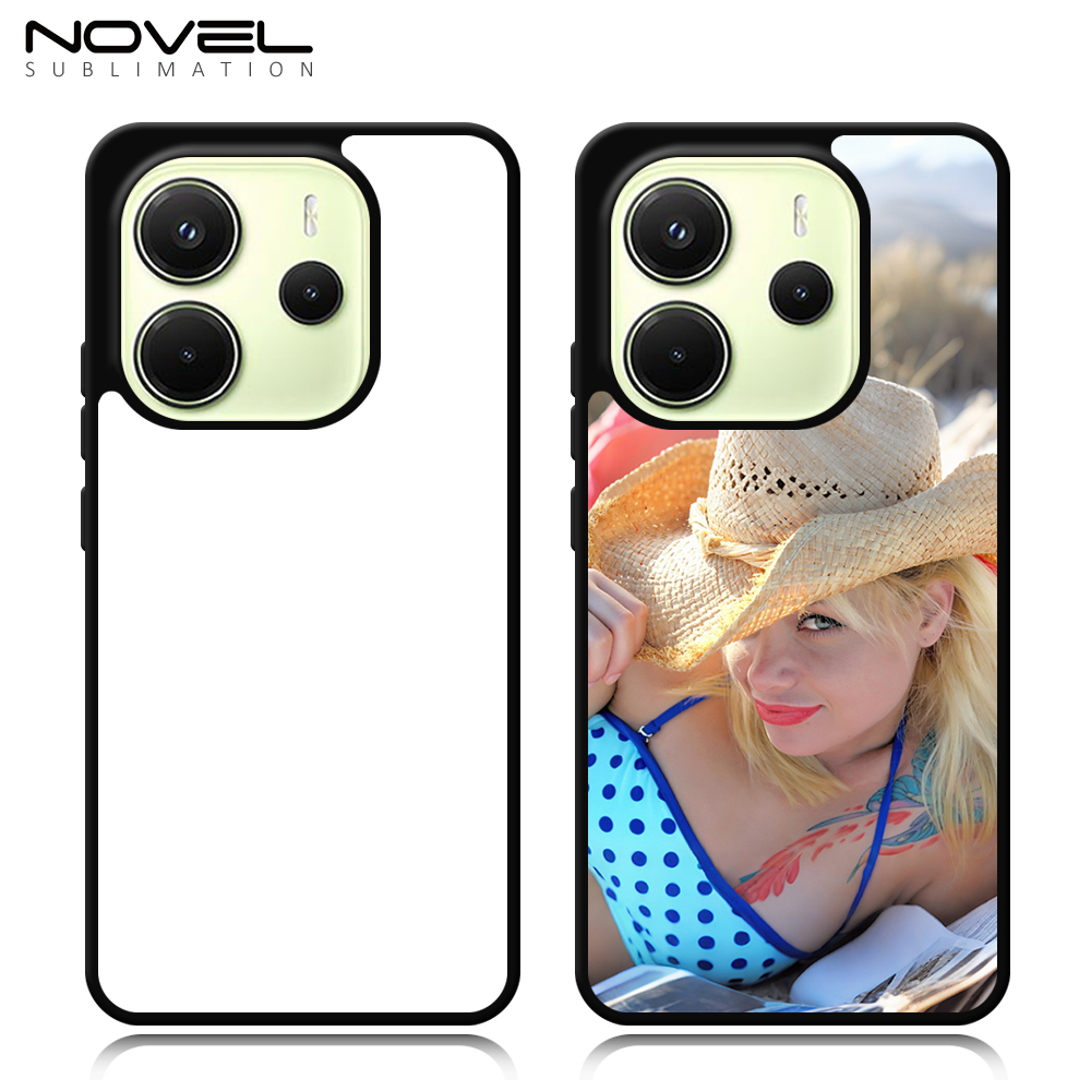 Sublimation Blank 2D TPU Phone Case for Redmi Note 13R PRO,Note 14 4G EU DIY Shell With Aluminum Sheet