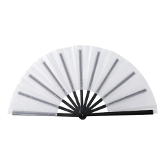 Double-Sided Sublimation Plastic & Polyester Folding Fans - Full-Color Custom Printing for Events & Promotions