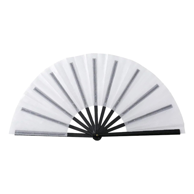 Double-Sided Sublimation Plastic & Polyester Folding Fans - Full-Color Custom Printing for Events & Promotions