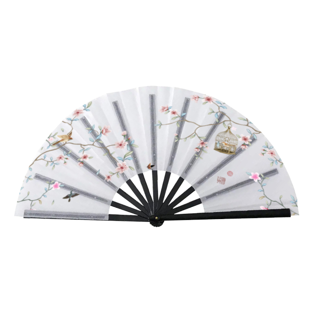 Double-Sided Sublimation Plastic & Polyester Folding Fans - Full-Color Custom Printing for Events & Promotions