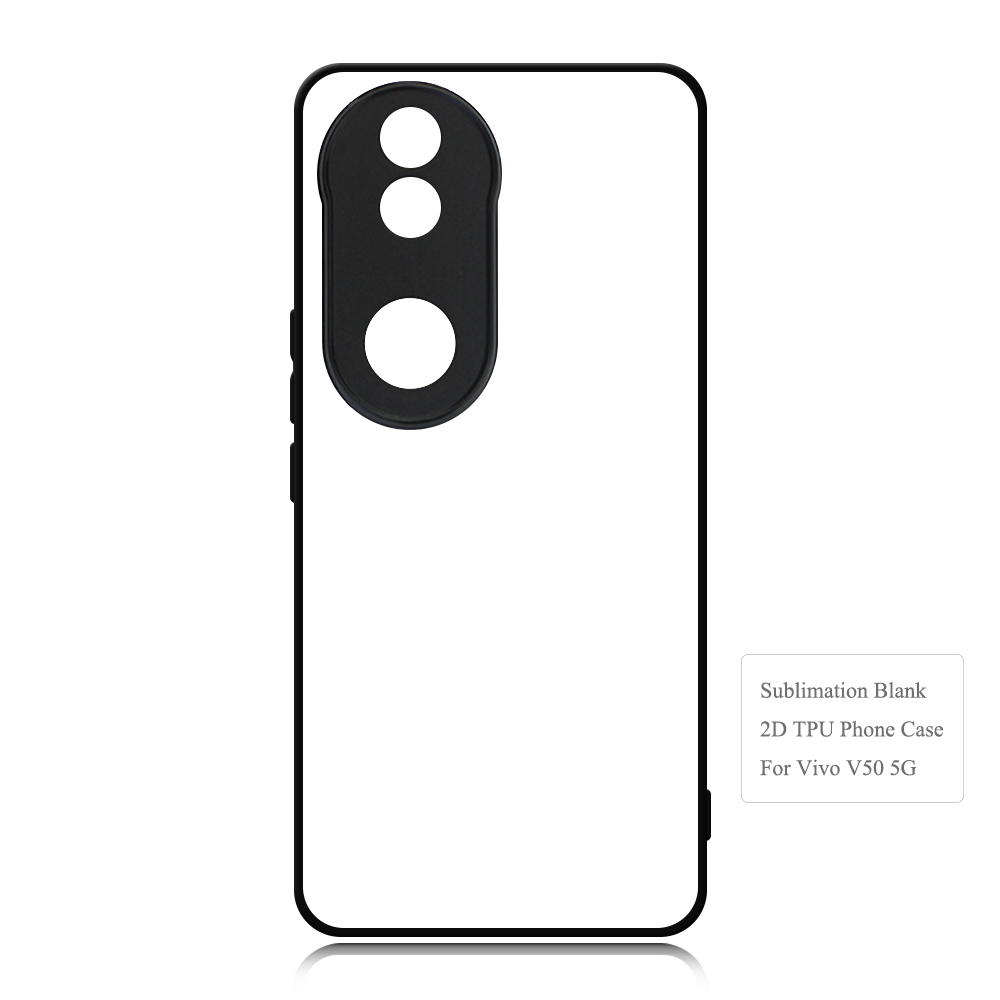 For Vivo V70 FE, V50,V40 Lite 5G,V30E 5G,Vivo Y18 4G,Y38 5G,Y29 4G,Y200I 5G DIY Logo Sublimation Blank 2D TPU Phone Case With Aluminum Insert