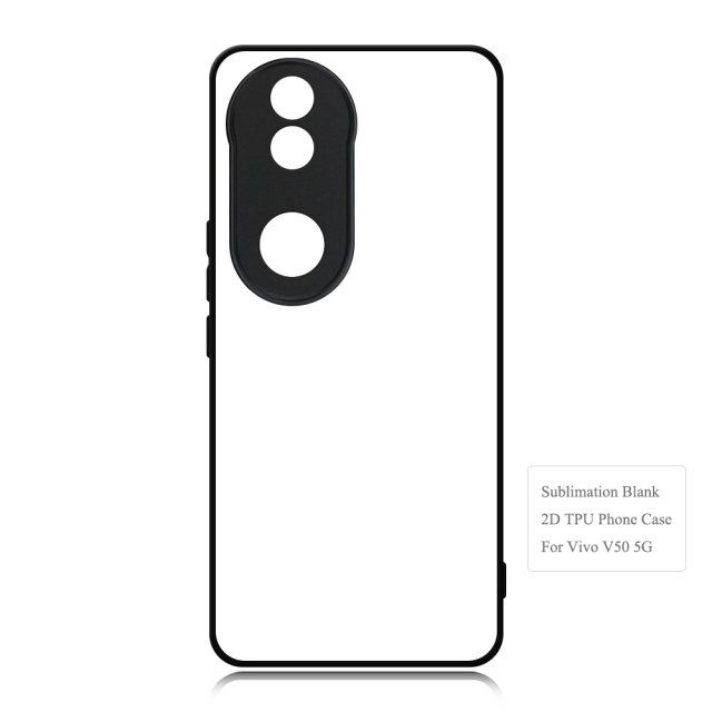 For Vivo V50,V40 Lite 5G,V30E 5G,Vivo Y18 4G,Y38 5G,Y29 4G,Y200I 5G DIY Logo Sublimation Blank 2D TPU Phone Case With Aluminum Insert