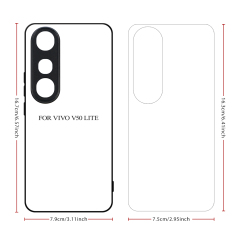 For Vivo V50,V40 Lite 5G,V30E 5G,Vivo Y18 4G,Y38 5G,Y29 4G,Y200I 5G DIY Logo Sublimation Blank 2D TPU Phone Case With Aluminum Insert