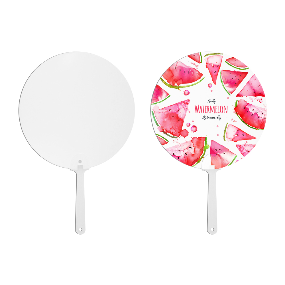 Sublimation PET Hand Fans Double-Sided Printable Blank Handheld Fans DIY Craft Fan for Home,Promotions, Advertising