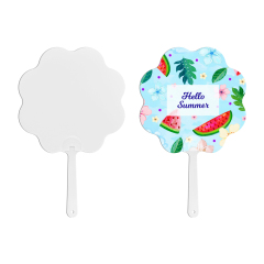 Sublimation PET Hand Fans Double-Sided Printable Blank Handheld Fans DIY Craft Fan for Home,Promotions, Advertising