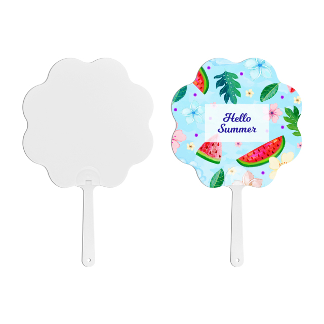 Sublimation PET Hand Fans Double-Sided Printable Blank Handheld Fans DIY Craft Fan for Home,Promotions, Advertising