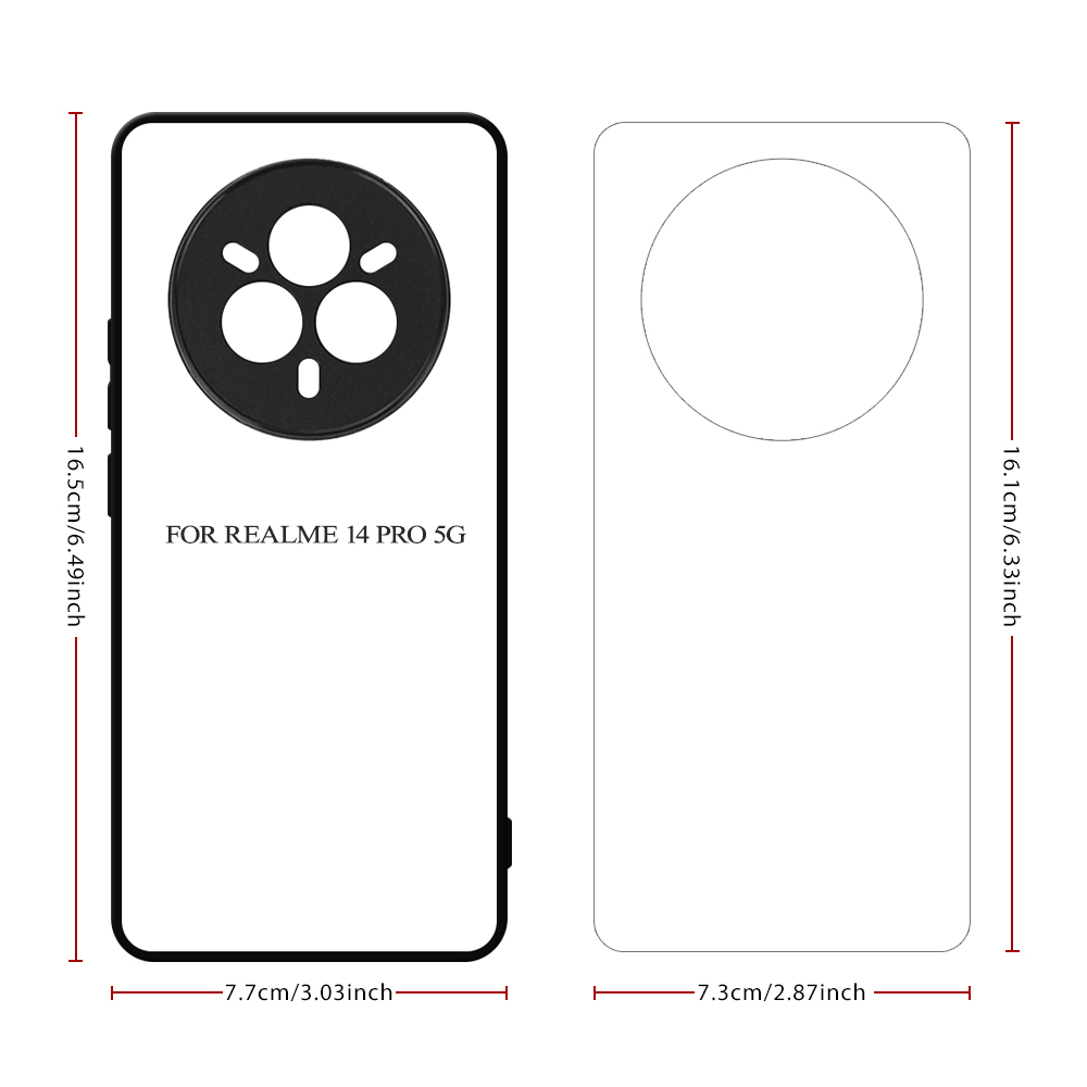 Sublimation 2D TPU Phone Cases for Realme P4 Power, Realme 15 5G, Realme 14 5G, Realme 13 Pro 5G, Realme14 Pro 5G,14 Pro+ 5G,Realme P3 Pro 5G Heat Transfer 2D TPU Phone Back Cover With Aluminum Sheet For DIY Customization.