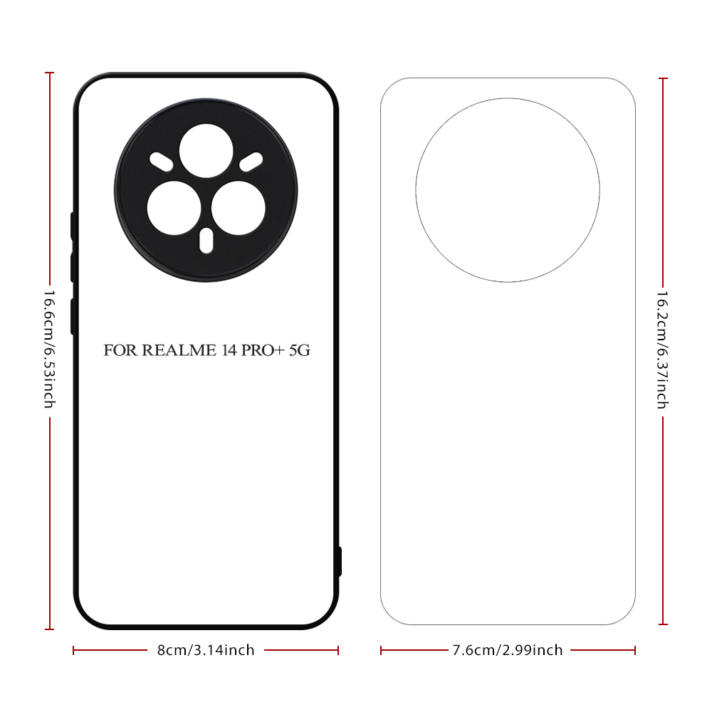 Sublimation 2D TPU Phone Cases for Realme P4 Power, Realme 15 5G, Realme 14 5G, Realme 13 Pro 5G, Realme14 Pro 5G,14 Pro+ 5G,Realme P3 Pro 5G Heat Transfer 2D TPU Phone Back Cover With Aluminum Sheet For DIY Customization.