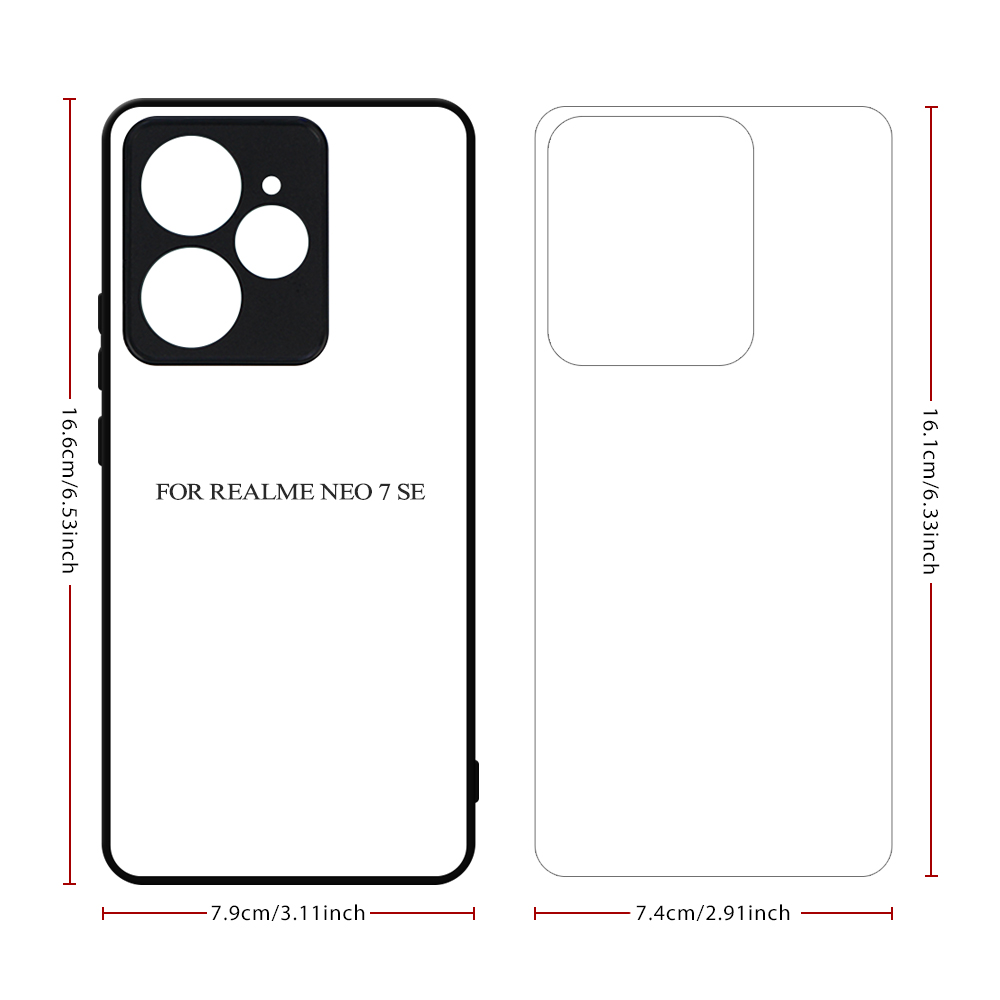 Sublimation 2D TPU Phone Case for Realme GT7 Pro,Realme GT NEO6 SE 5G,Realme GT6 5G,Realme Noe 7 SE,Neo 7X 5G
