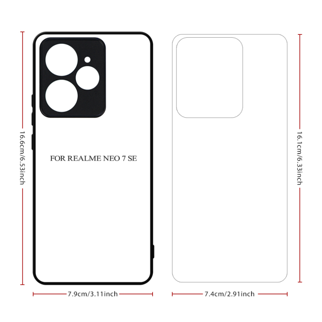 Sublimation 2D TPU Phone Case for Realme GT7 Pro,Realme GT NEO6 SE 5G,Realme GT6 5G,Realme Noe 7 SE,Neo 7X 5G