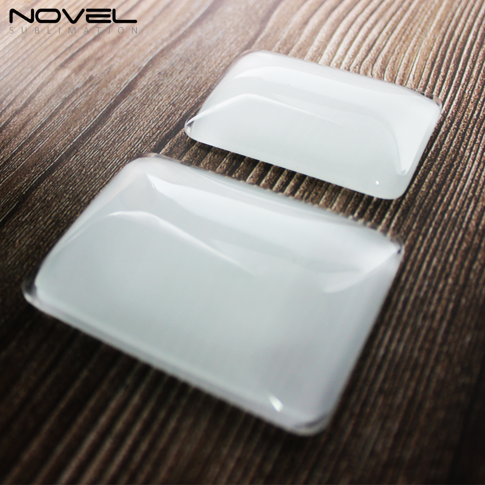 Sublimation Blank Glass Crystal Fridge Magnets-Round/Square/Rectangle/Heart Custom Heat Transfer Crystal Glass  Magnet