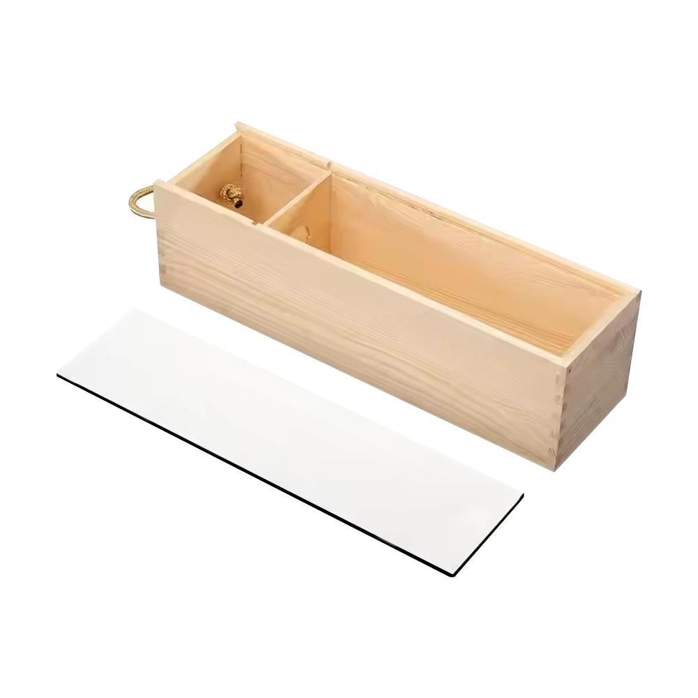 Sublimation Wooden Wine Box Custom Heat Transfer Printing Wine Gift Box Elegant Packaging Corporate Gifts