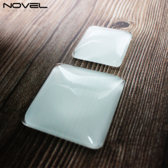 Sublimation Blank Glass Crystal Fridge Magnets-Round/Square/Rectangle/Heart Custom Heat Transfer Crystal Glass Fridge Magnet