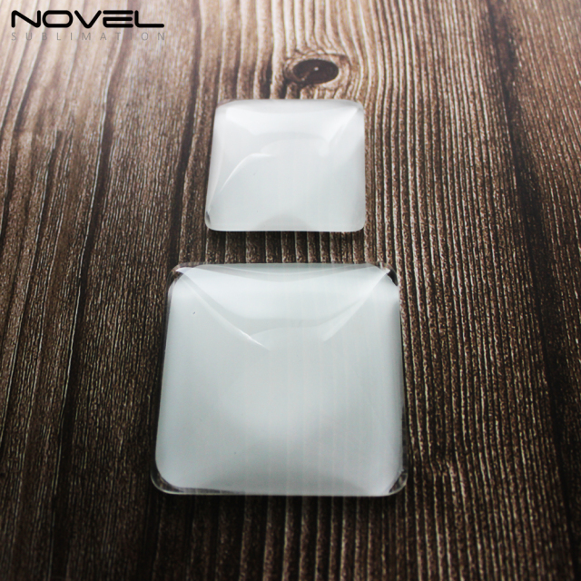 Sublimation Blank Glass Crystal Fridge Magnets-Round/Square/Rectangle/Heart Custom Heat Transfer Crystal Glass Fridge Magnet