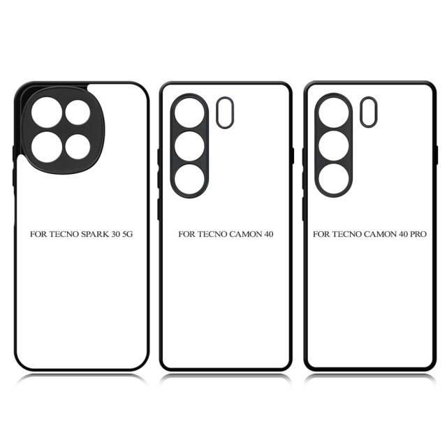 For Tecno Spark 30,Tecno Spark 30 5G,Spark 20 Pro+,Tecno Camon 30,Tecno Camon 40 Sublimation 2D TPU Phone Case Cover With Aluminum Insert