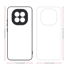 For Oppo A5 5G,A5 Pro 5G,A3X 5G,A3 Pro 5G Sublimation 2D TPU Case Cover With Aluminum Insert Blank Phone Case