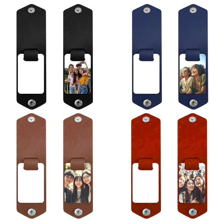 Sublimation PU Frame DIY Keychain Heat Transfer Keyring Custom Heat Transfer Leather Photo Keychain - Personalized Picture Frame Gift for Bulk Orders & Promotions
