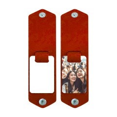 Sublimation PU Frame DIY Keychain Heat Transfer Keyring Custom Heat Transfer Leather Photo Keychain - Personalized Picture Frame Gift for Bulk Orders & Promotions