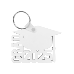 Sublimation 17 Styles MDF Grad 2025 Photo Frame/Keyring Crafts Sublimation Blanks Photo Frame for Graduation Series Custom MDF Keychain Frame