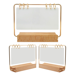 Sublimation PET Calendar Creative Wooden Bottom Blank PET Double-sided Printing Heat Transfer Desk Calendar Photo Frame Stand