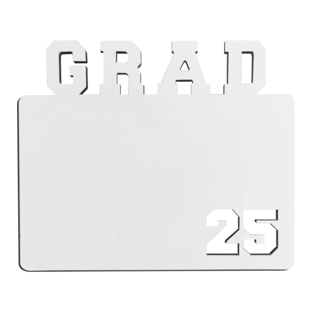 Sublimation 17 Styles MDF Grad 2025 Photo Frame/Keyring Crafts Sublimation Blanks Photo Frame for Graduation Series Custom MDF Keychain Frame