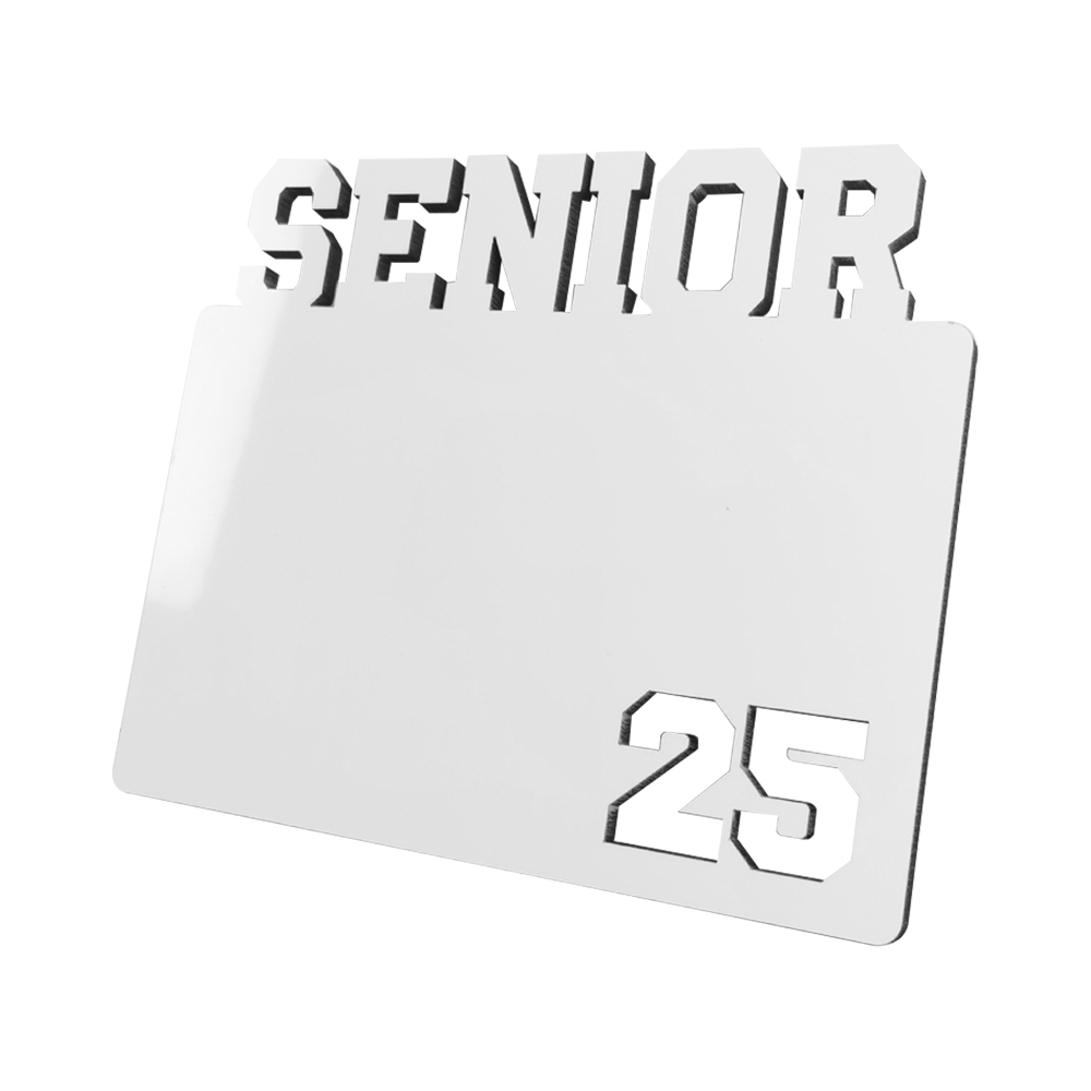 Sublimation 17 Styles MDF Grad 2025 Photo Frame/Keyring Crafts Sublimation Blanks Photo Frame for Graduation Series Custom MDF Keychain Frame