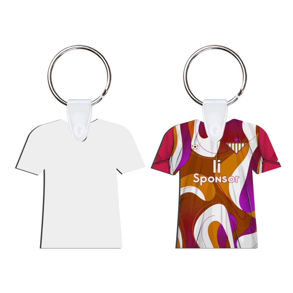 Sublimation MDF Double Sided Print Keyring DIY Personalized MDF Keychains for Branding & Events Diamond, bottle, helmet, T-shirt Shape