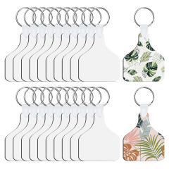 Sublimation MDF Double Sided Print Keyring DIY Personalized MDF Keychains for Branding & Events