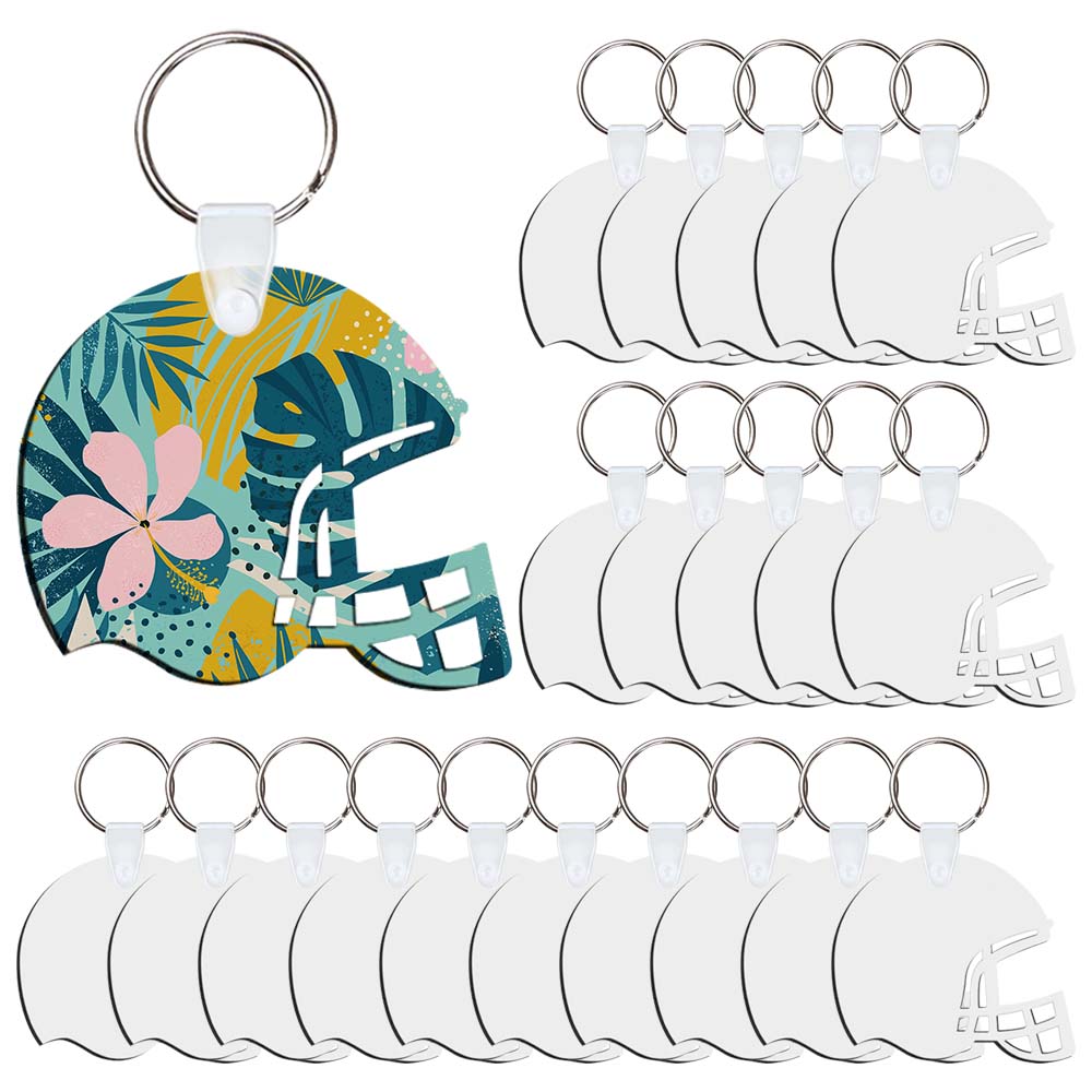 Sublimation MDF Double Sided Print Keyring DIY Personalized MDF Keychains for Branding & Events Diamond, bottle, helmet, T-shirt Shape