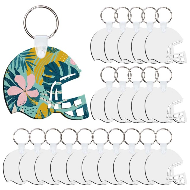 Sublimation MDF Double Sided Print Keyring DIY Personalized MDF Keychains for Branding & Events